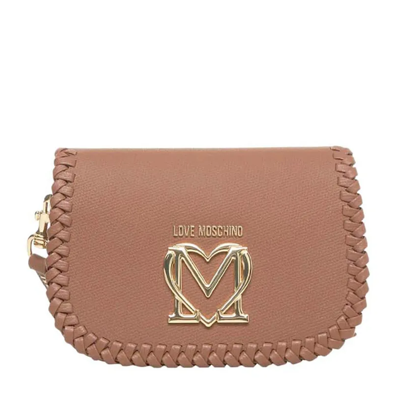 Shoulder bag with metal logo