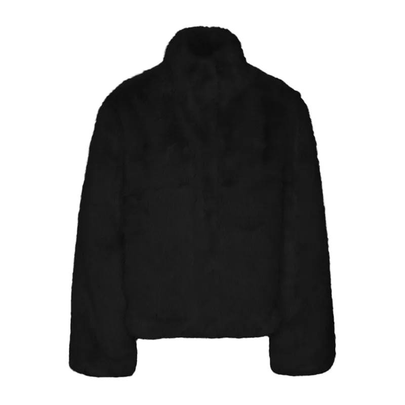 Faux fur jacket