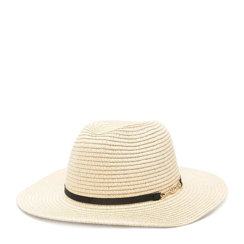 Wide brim straw-like hat