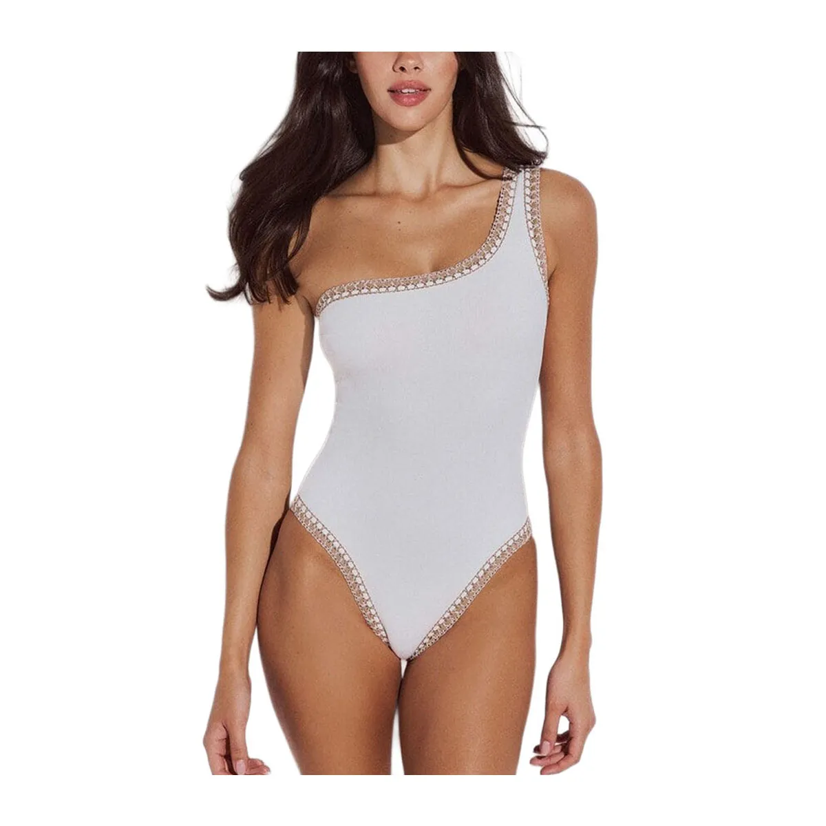 One-shoulder swimsuit