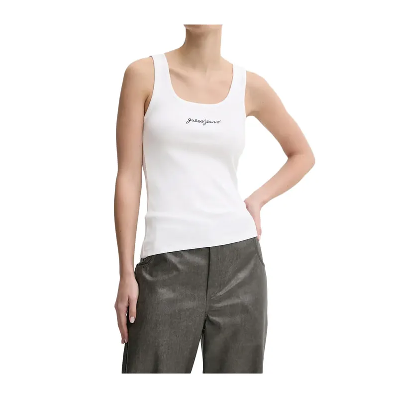 Embroidered logo top