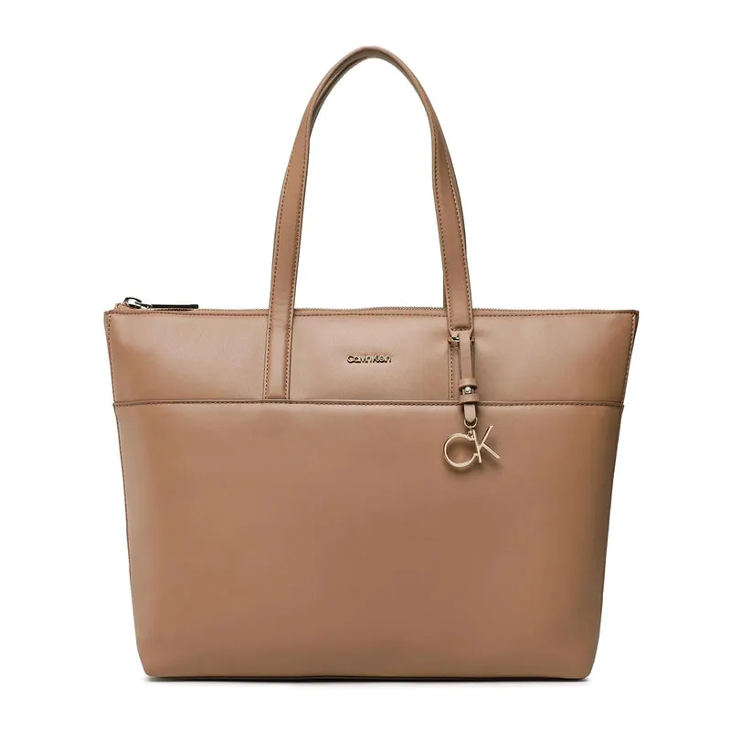 Womens shoulder bag with gold decorations