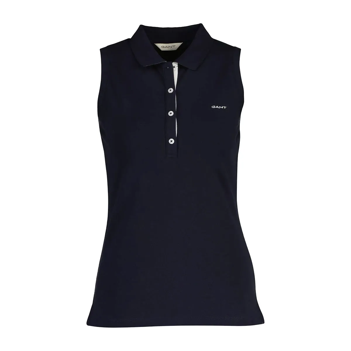 Women's sleeveless polo shirt