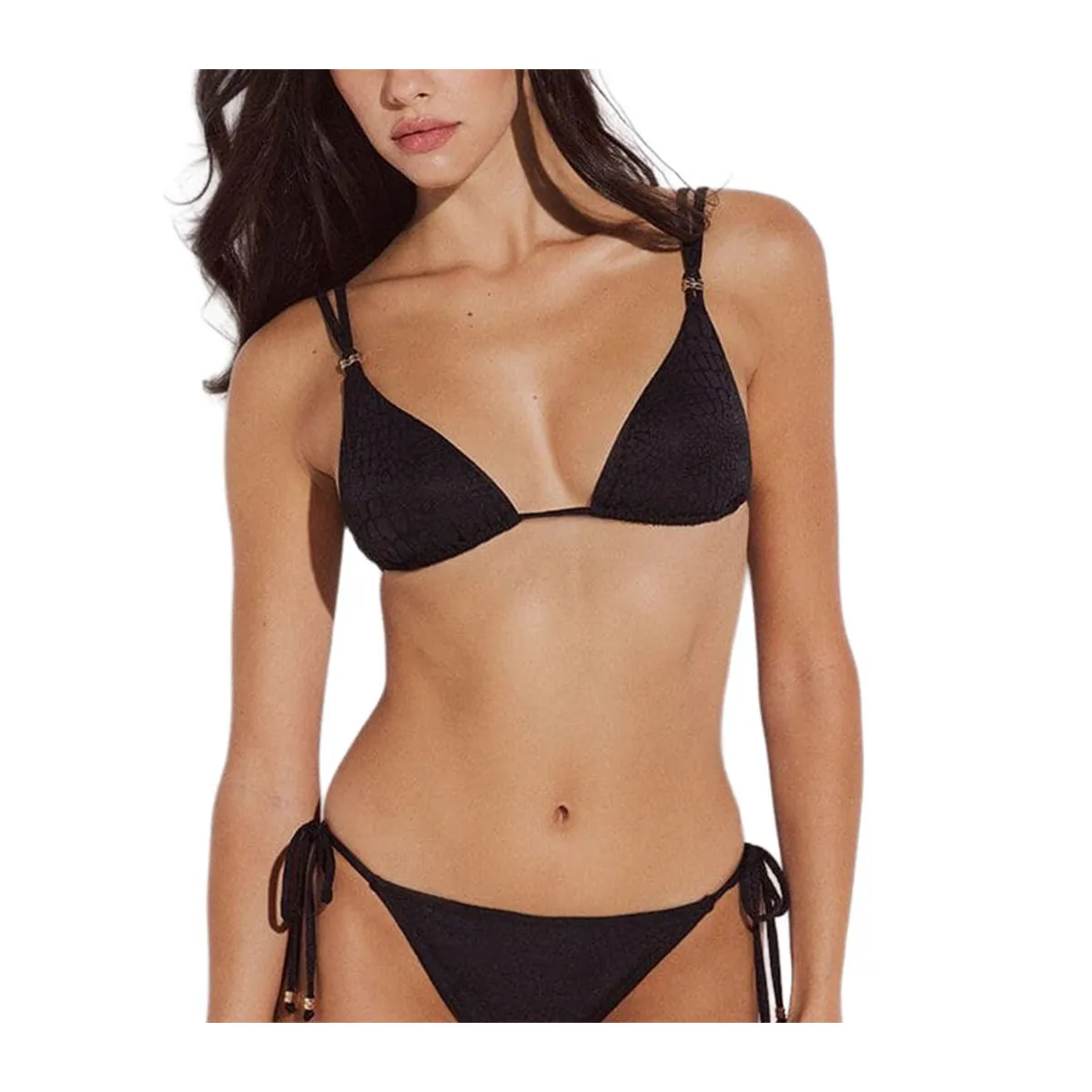 Jacquard bikini top