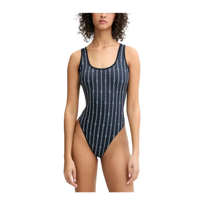 Patterned One-Piece Swimsuit