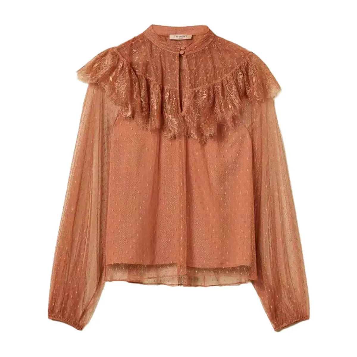 Women's tulle blouse