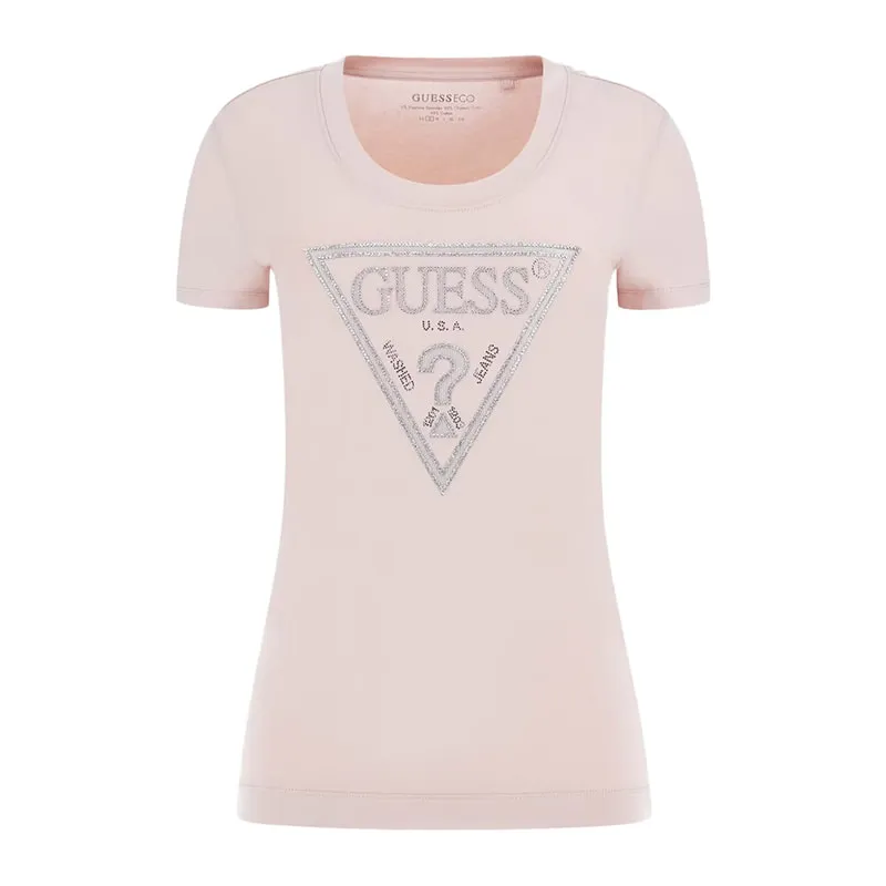 Rhinestone logo blouse