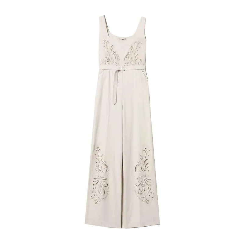 Womens jumpsuit with embroidery
