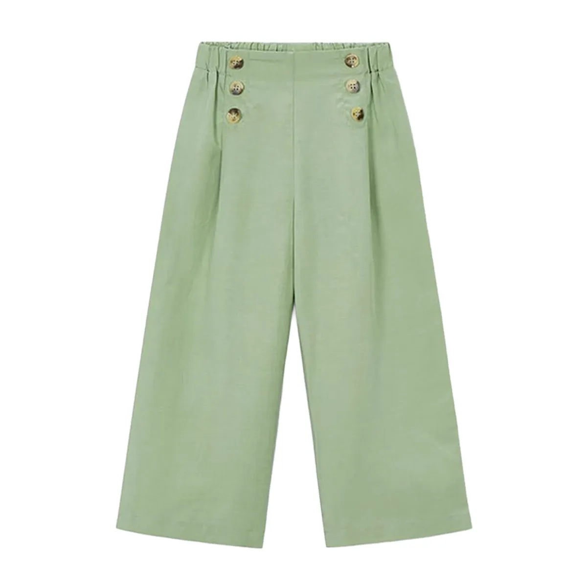 Kid's linen wide-leg pants