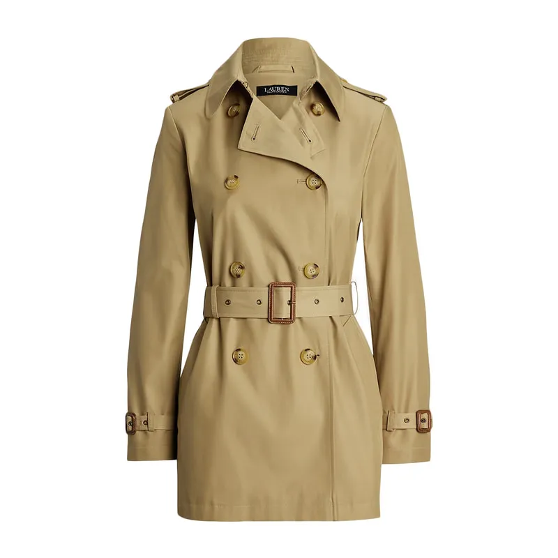 Belted trench coat