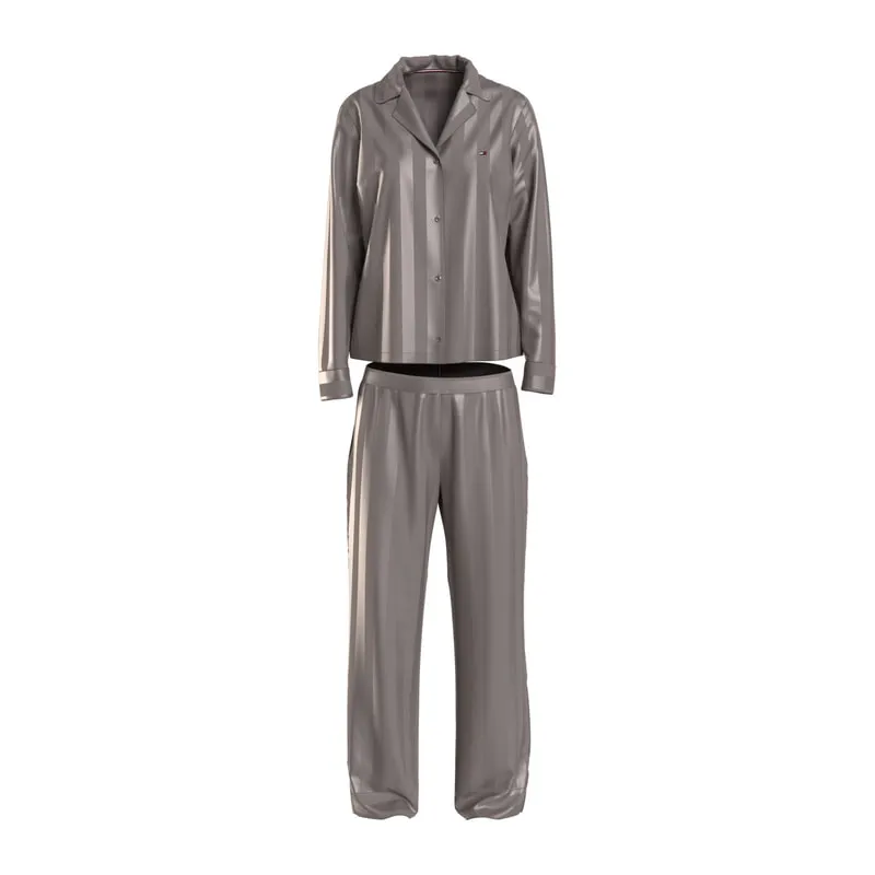 Long-sleeve stripe pyjama set