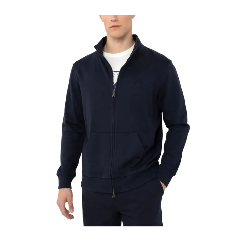 Cotton cardigan with zip
