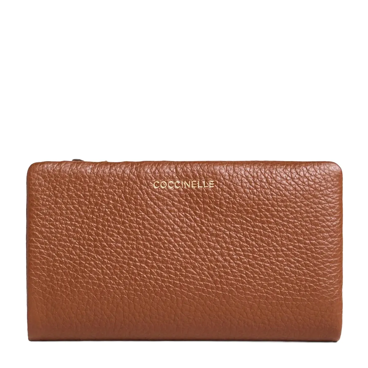 Leather medium wallet for women