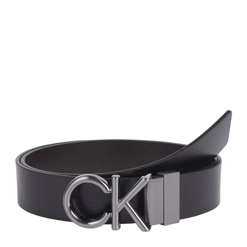 Double-sided leather belt