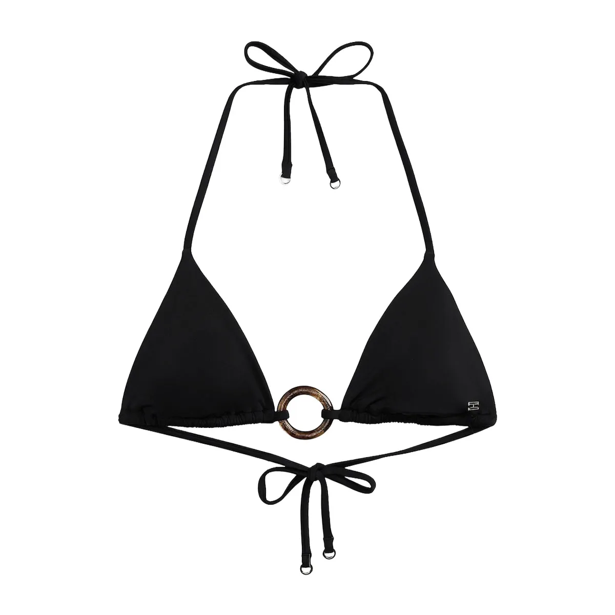 Bikini top with decorative hoop