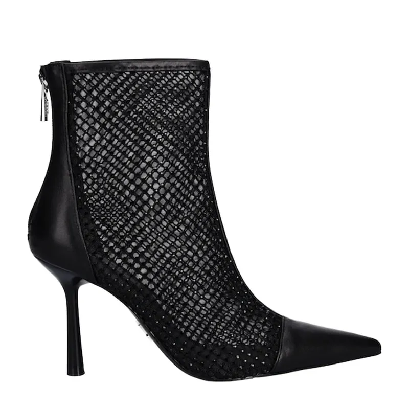 Ankle boots with rhinestones