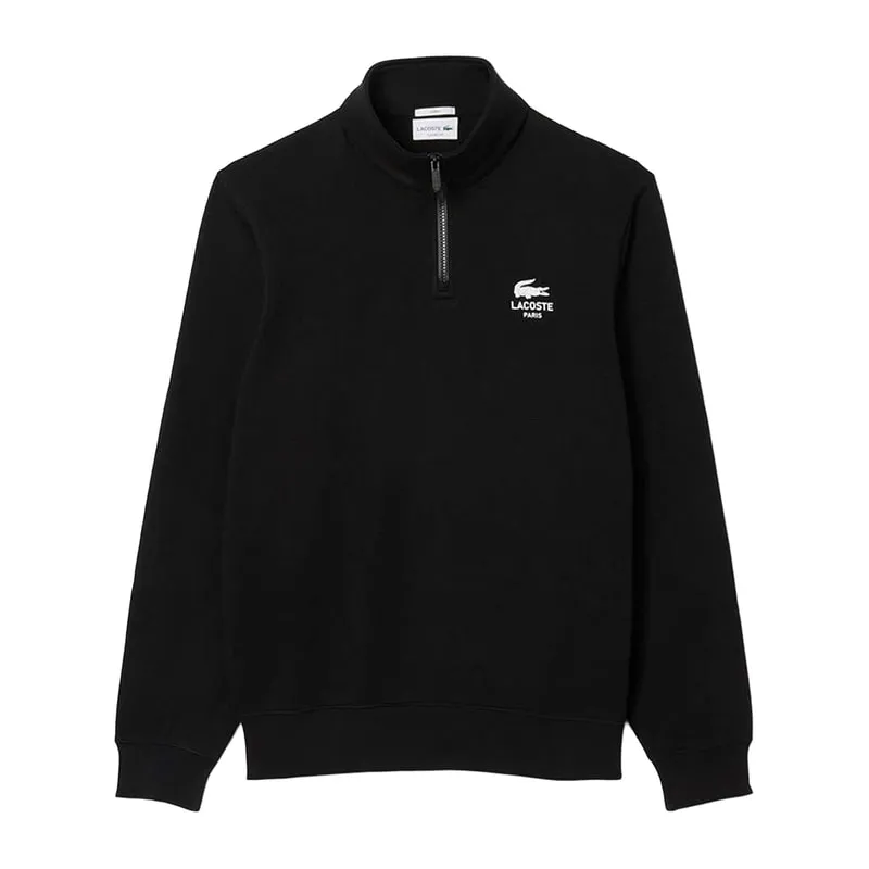 High neck sweatshirt with zipper