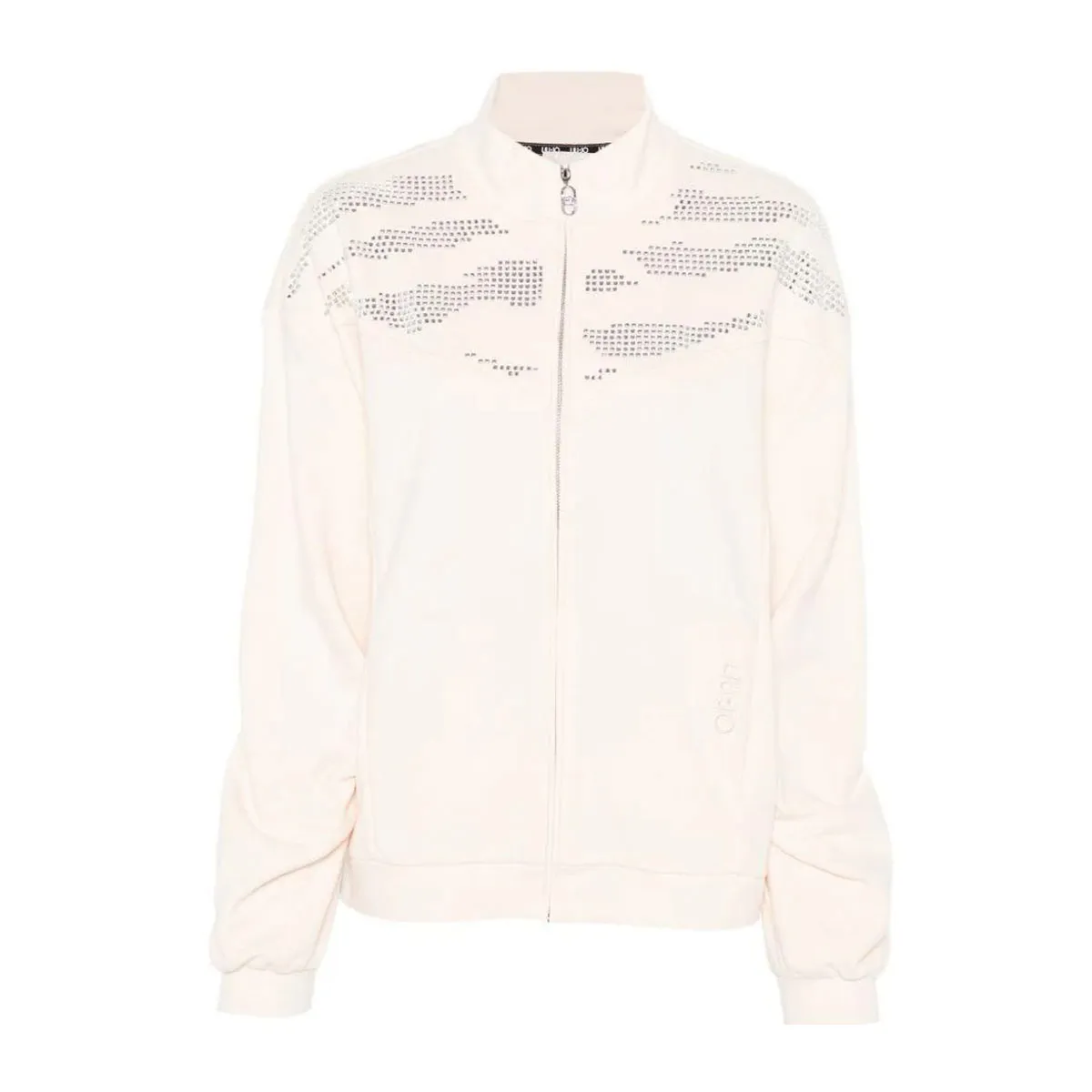 Sweatshirt with decorative rhinestones