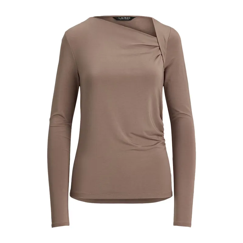 Asymmetrical neckline blouse