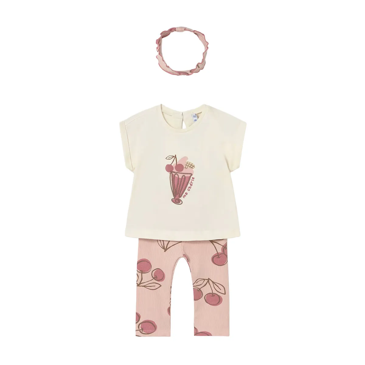 Kid's set of leggings with ribbon
