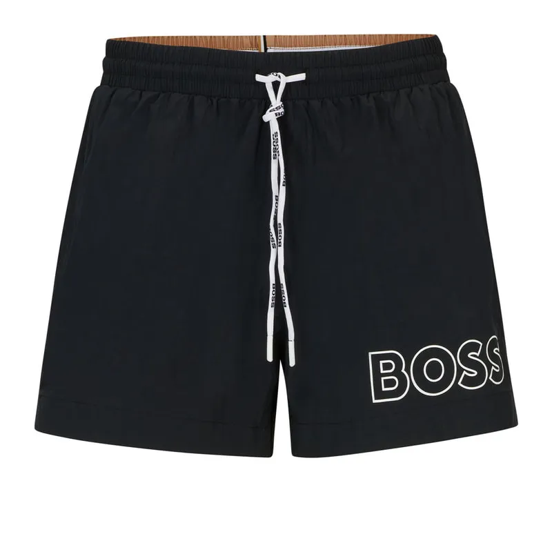Graphic logo swim shorts
