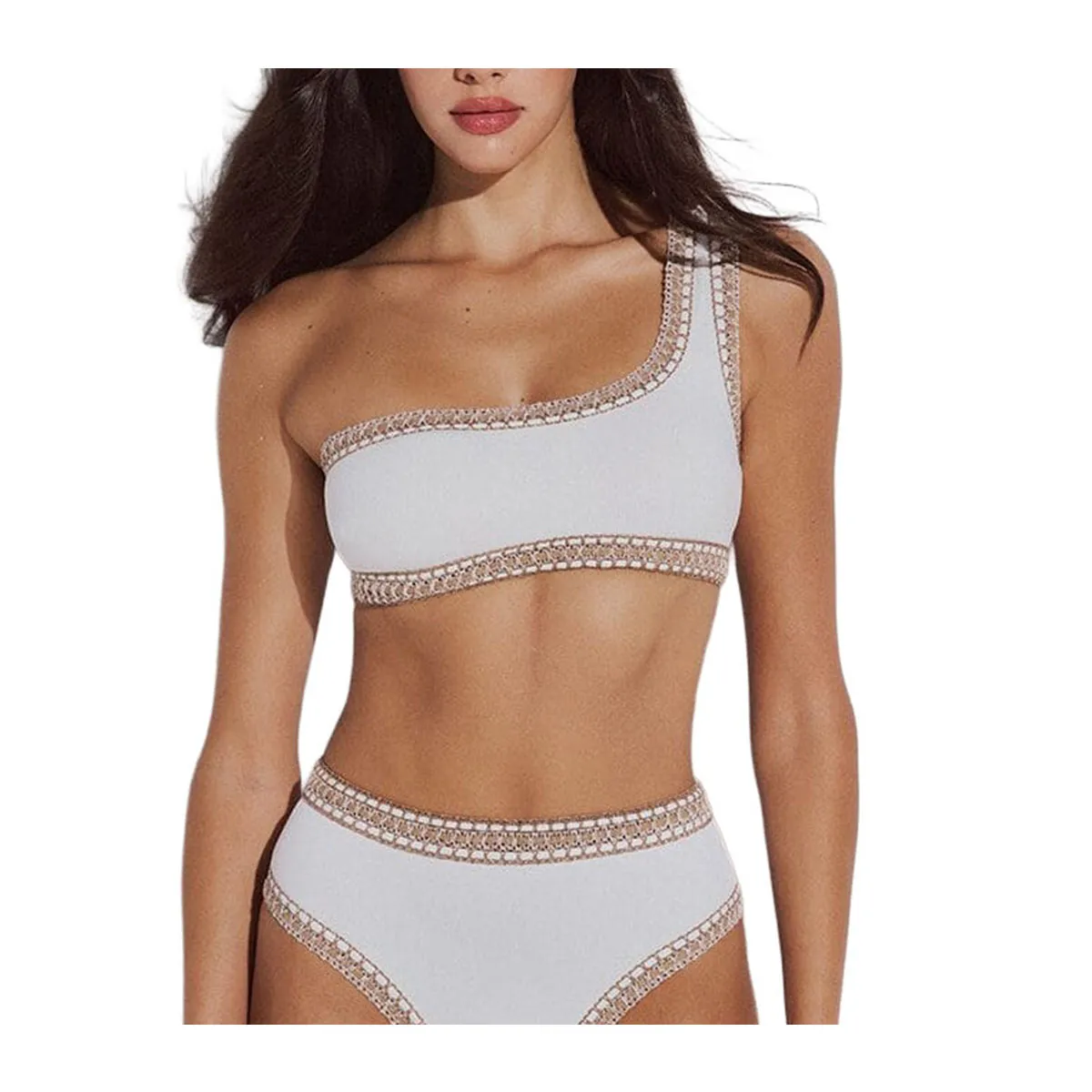 One-shoulder bikini top