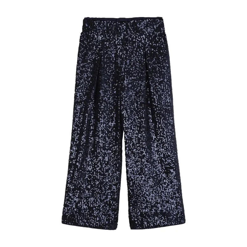 Pants with sequins