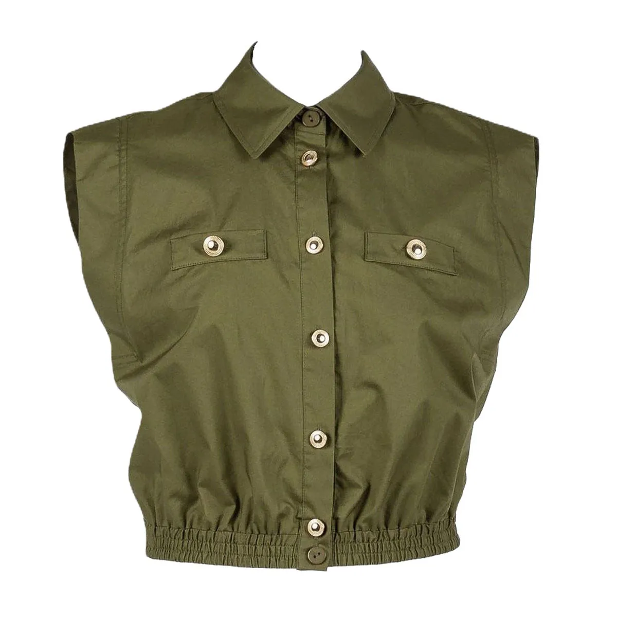 Women's shirt with elastic waist