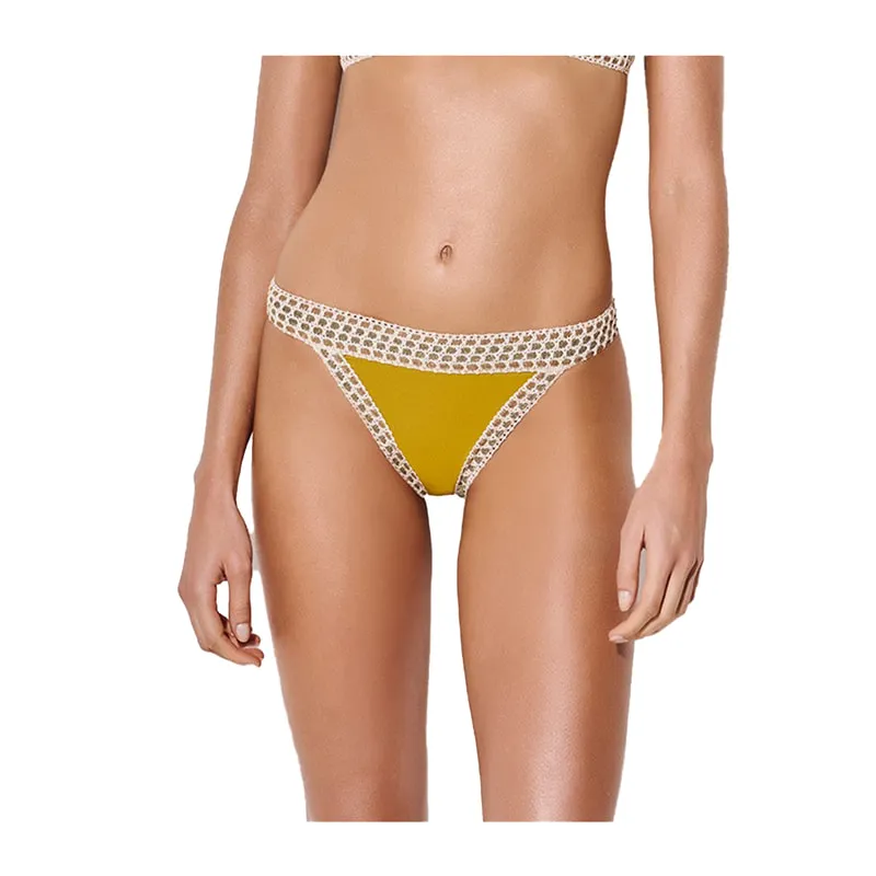 Briefs with crocheted lace