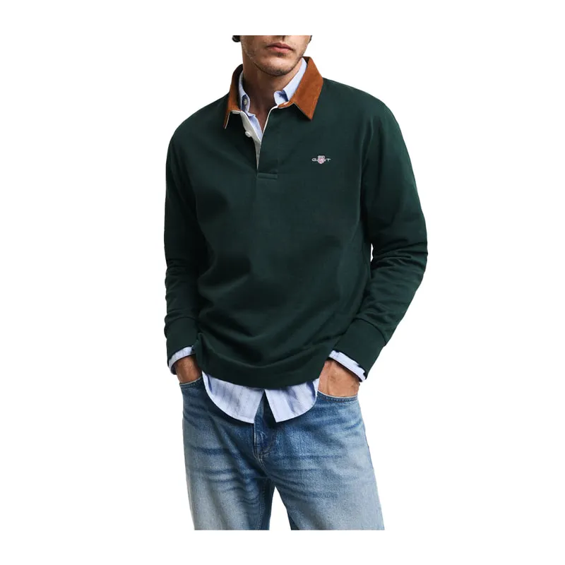 Corduroy blouse with collar