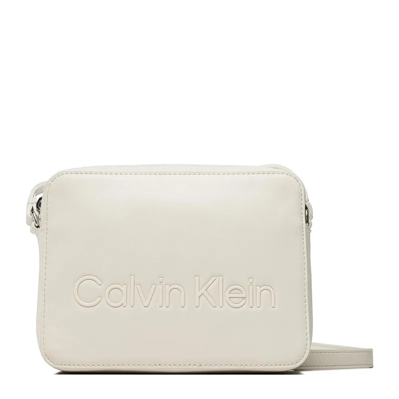Crossbody bag with embossed logo