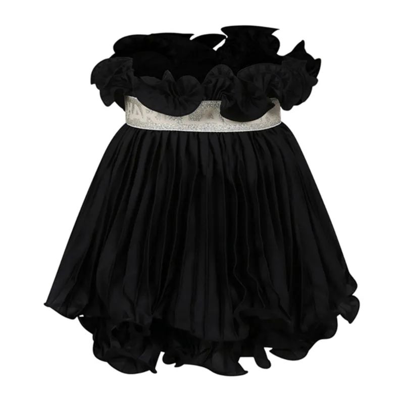 Skirt with gold belt