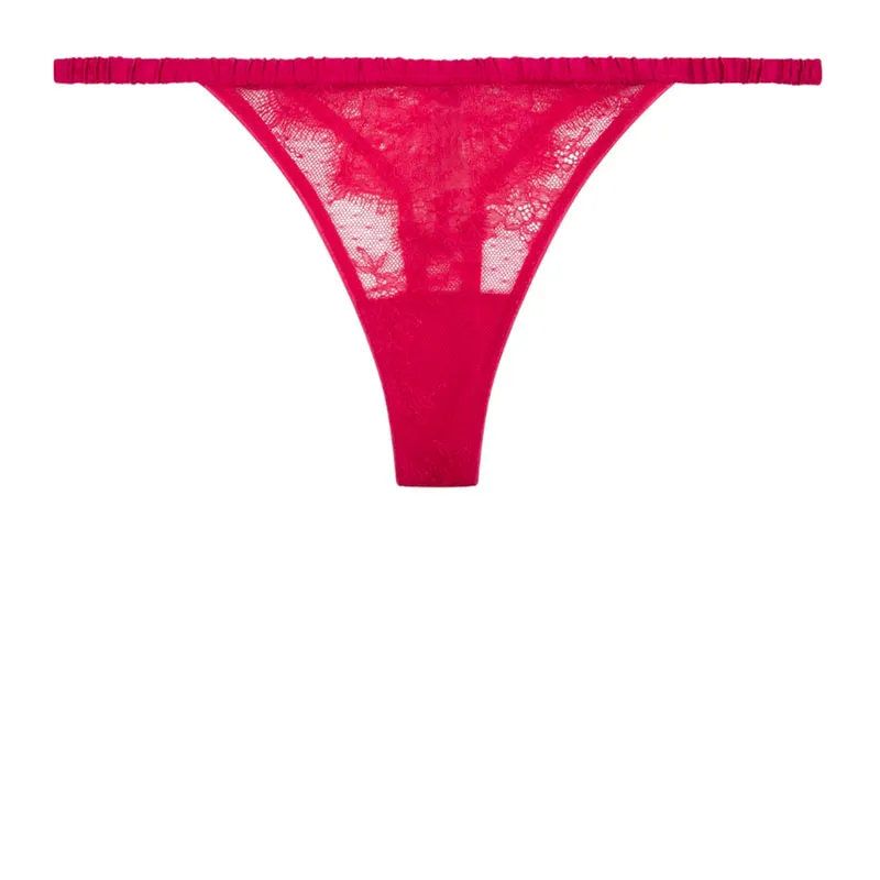 Briefs with mesh lace