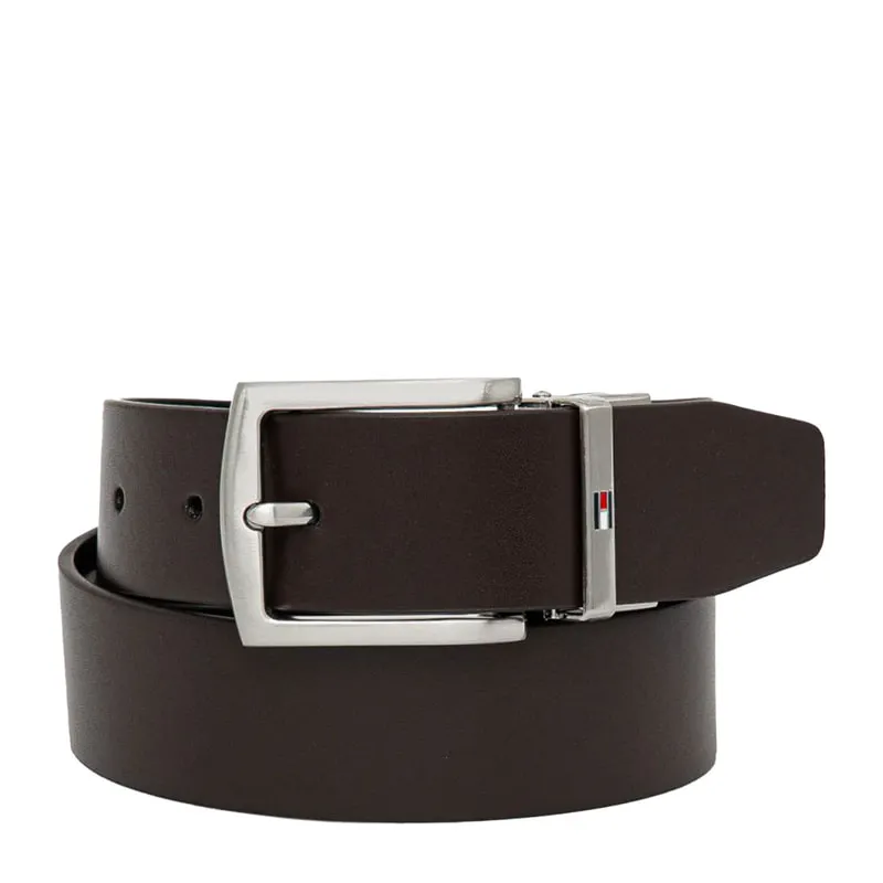 Leather double-sided belt