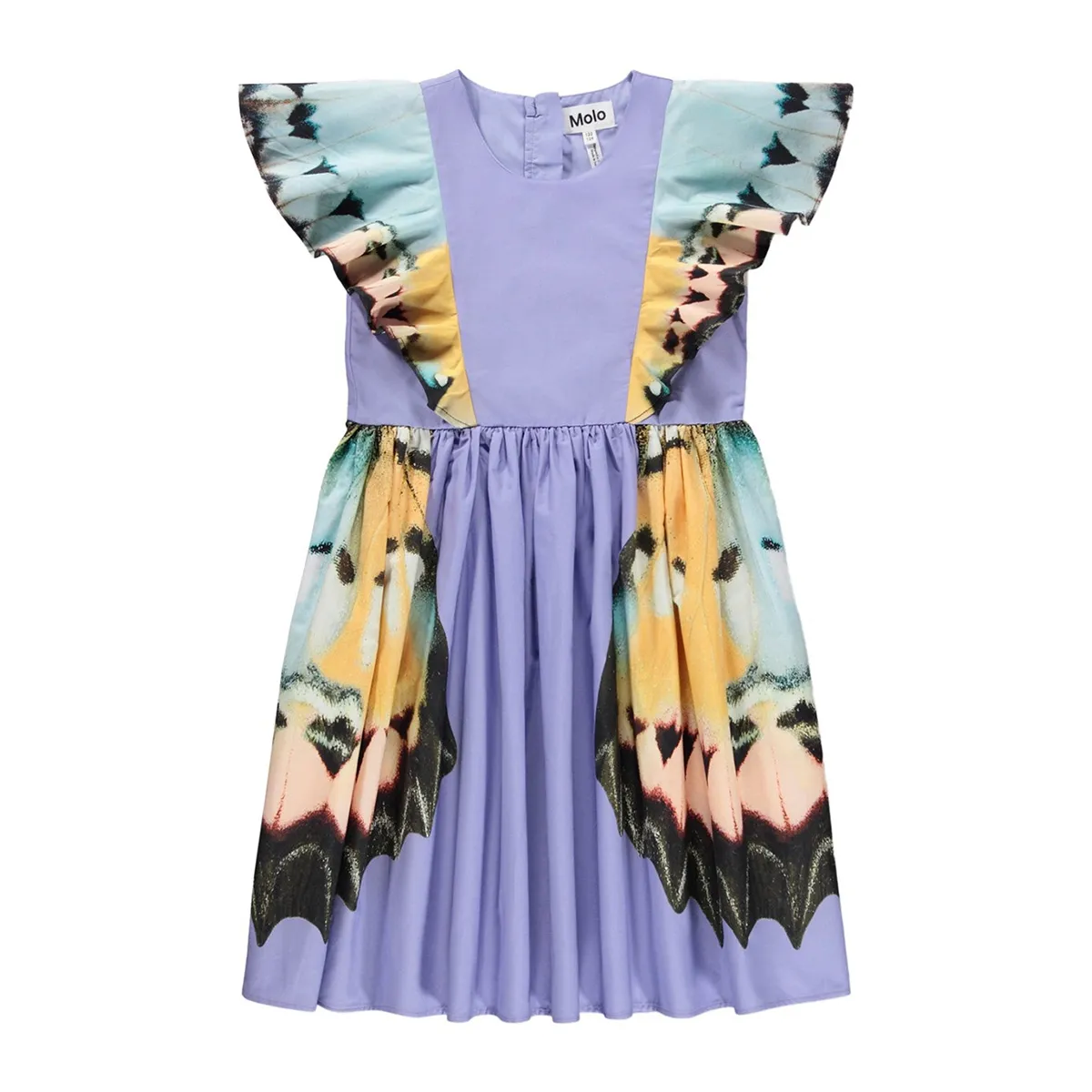 Butterfly sleeve dress