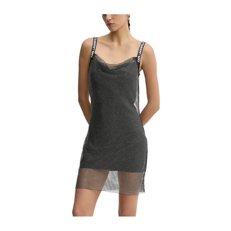 Full-length rhinestone dress