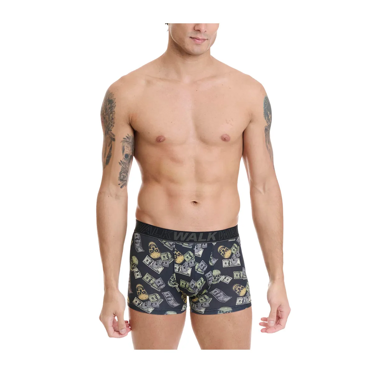 Printed cotton boxer