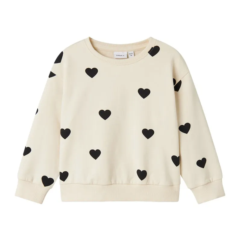 Kids sweater with hearts