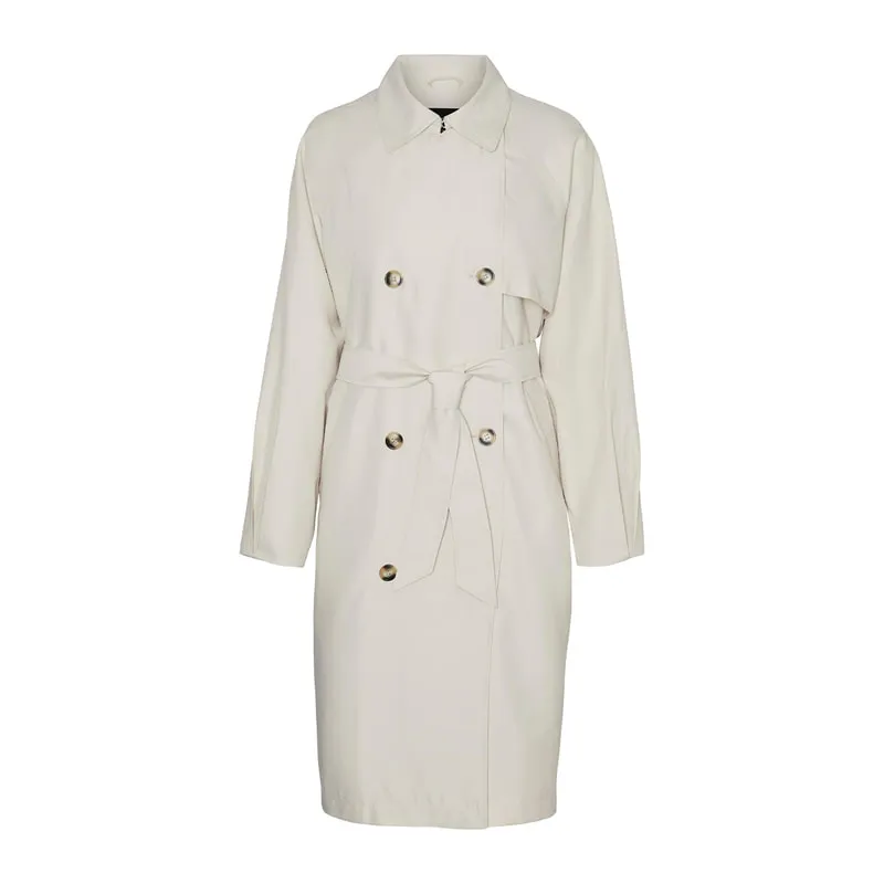 Trench coat with collar