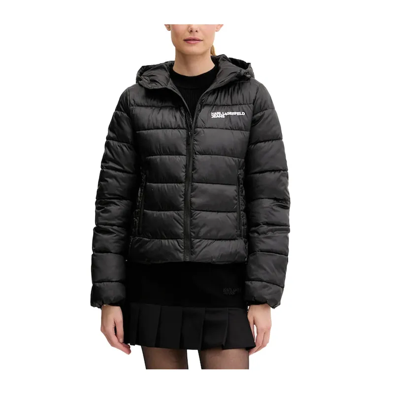 Quilted jacket with logo on the side