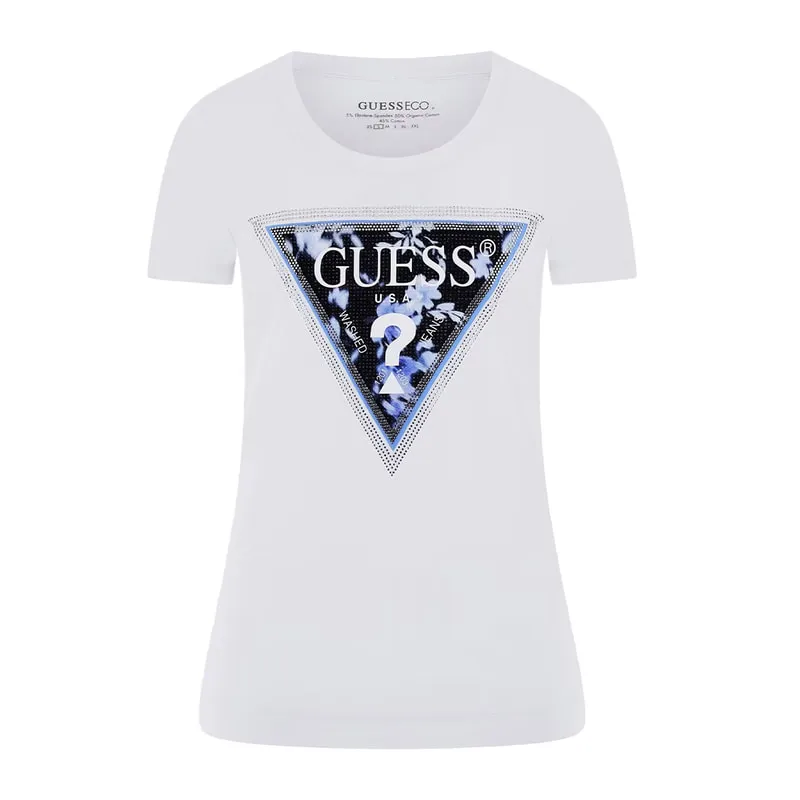 Rhinestone logo blouse