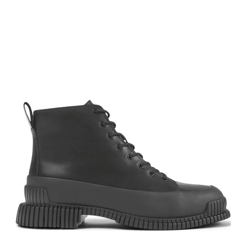 Womens leather ankle boots with laces