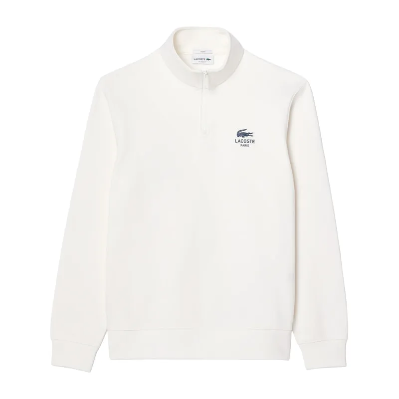 High neck sweatshirt with zipper