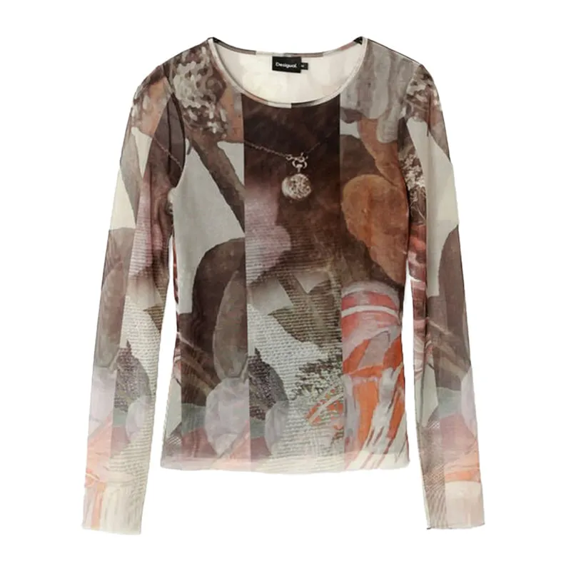 Blouse with floral print