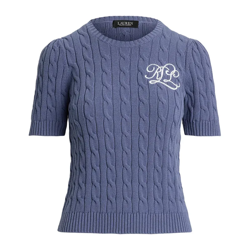 Short sleeve cotton sweater