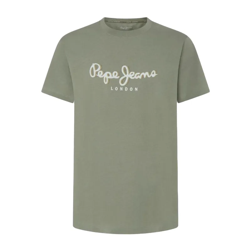 Short-sleeved T-shirt with logo print