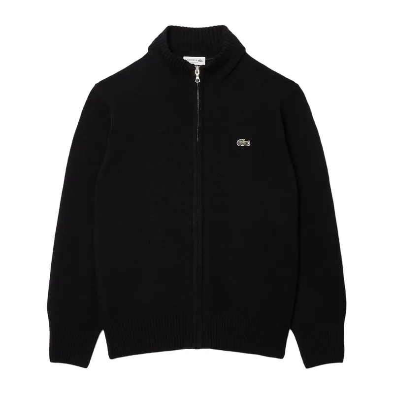 Men's knitted wool cardigan