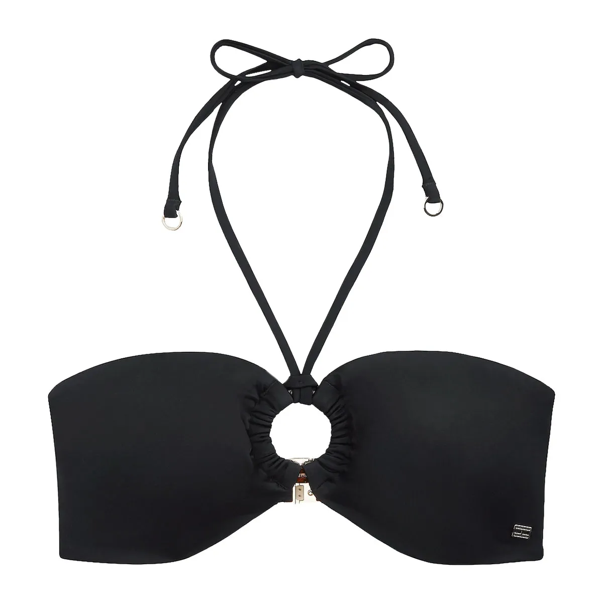 Bikini top with boned hoop
