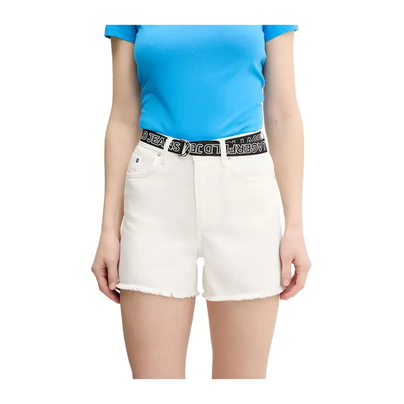 Organic cotton denim shorts