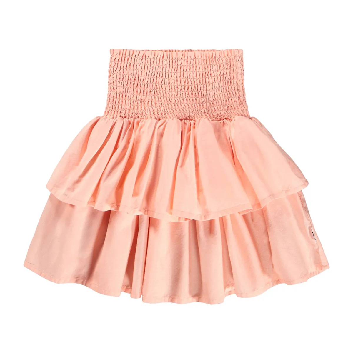 Cotton skirt with ruffles